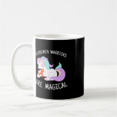 Unicorn Leukemia Awareness Gift Kaffeetasse (Links)