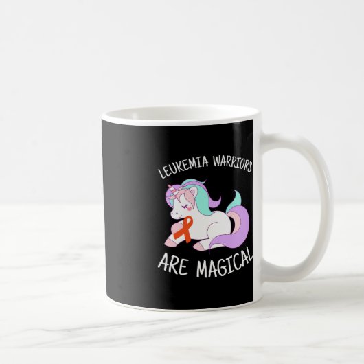 Unicorn Leukemia Awareness Gift Kaffeetasse (Rechts)