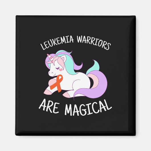 Unicorn Leukemia Awareness Gift Magnet (Vorne)