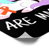 Unicorn Leukemia Awareness Gift Poster (Ecke)