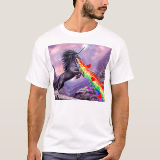 Unicorn-Liebe-Erbrechen REGENBOGEN! T-Shirt