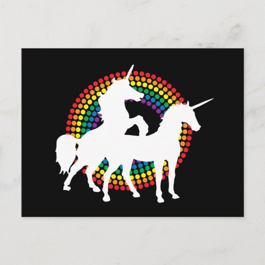 UNICORN-LIEBE POSTKARTE (Vorderseite)