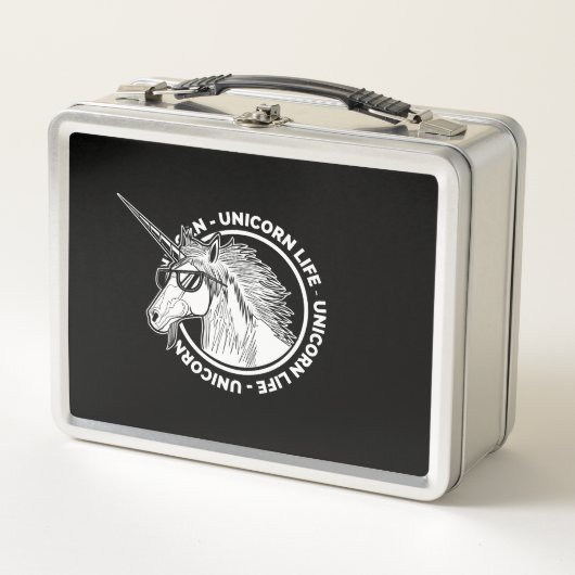 Unicorn Life Metall Brotdose (Vorderseite)