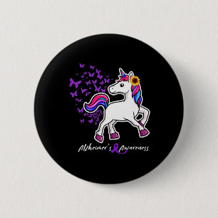 Unicorn Lila Heimerheimer-Bewusstsein - End Heimer Button
