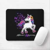 Unicorn Lila Heimerheimer-Bewusstsein - End Heimer Mousepad (Mit Mouse)