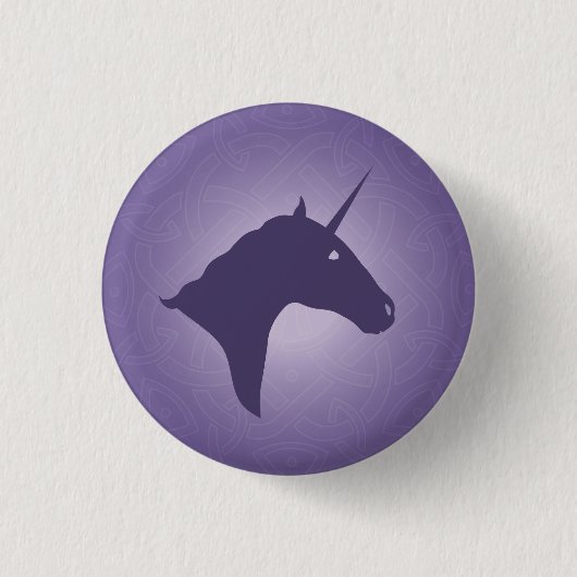 Unicorn-lila Knopf Button (Vorderseite)