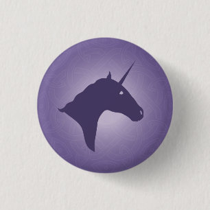 Unicorn-lila Knopf Button
