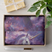 Unicorn Lila Mane-Entcoupage Seidenpapier (Geschenk)