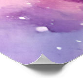 Unicorn Lila Mane Poster (Ecke)