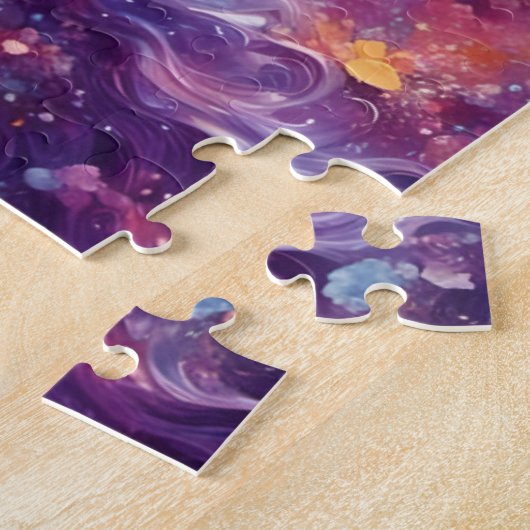 Unicorn Lila Mane Puzzle (Seite)