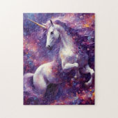 Unicorn Lila Mane Puzzle (Vertikal)