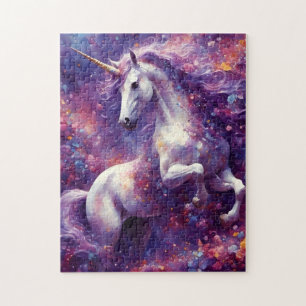 Unicorn Lila Mane Puzzle