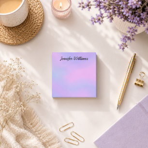 Unicorn Lila Personalize name Postit Notes Post-it Klebezettel