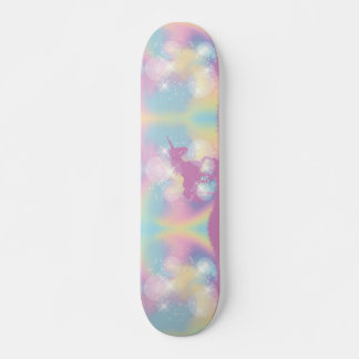 Unicorn Lila Sparkle Prinzessin Lila Pink Pastell Skateboard
