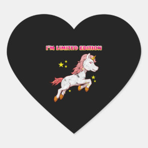 Unicorn Limited Edition Unicorn Unique Herz-Aufkleber