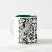 Unicorn Lore Block Print Tasse (Vorderseite Links)