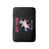 Unicorn Lover beschäftigt Doing Unicorn Dinge Rain Badematte (Vorderseite Vertikal)