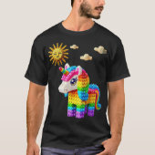 Unicorn Lover Master Builder Bricks Blocks Play  T-Shirt (Vorderseite)
