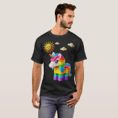 Unicorn Lover Master Builder Bricks Blocks Play  T-Shirt (Vorne ganz)
