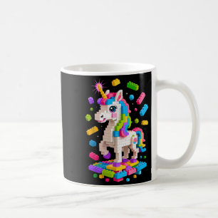 Unicorn Lover Master Builder Gebäude Bricks Block Kaffeetasse