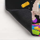 Unicorn Lover Master Builder Gebäude Bricks Block Mousepad (Ecke)