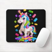 Unicorn Lover Master Builder Gebäude Bricks Block Mousepad (Mit Mouse)