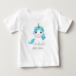 Unicorn lustig u. personalisierter Unicorn magisch Baby T-shirt
