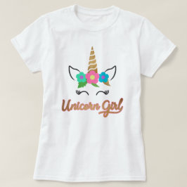 Unicorn-Mädchen-T - Shirt/Unicorn-T - Shirt