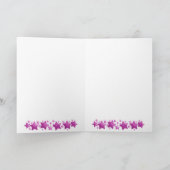 Unicorn mädchenhaften rosa lila Stars 10. Geburtst Karte (Innenseite)