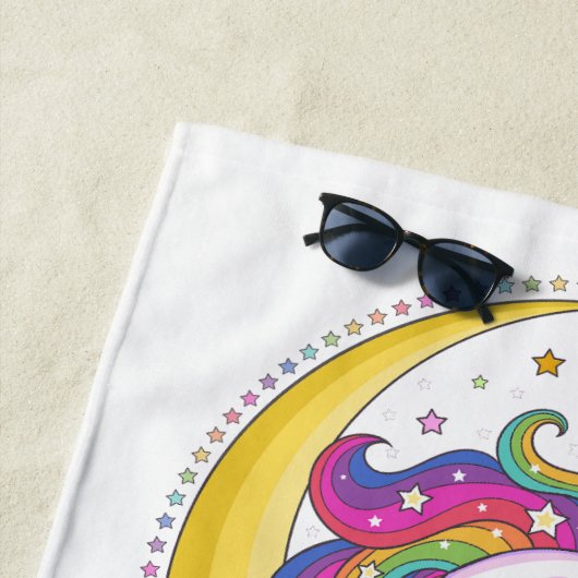 Unicorn Magic Beach Handtuch (Beispiel)
