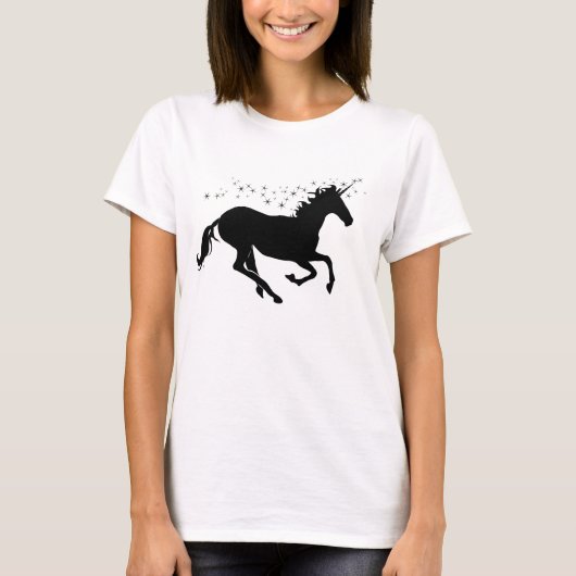 Unicorn Magic Black Women's T-Shirt (Vorderseite)