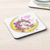 Unicorn Magic Cork-Backed-Untersetzer Getränkeuntersetzer (Linke Seite)