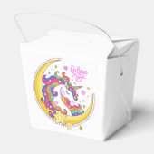 Unicorn Magic Favor Box Geschenkschachtel (Rückseite)