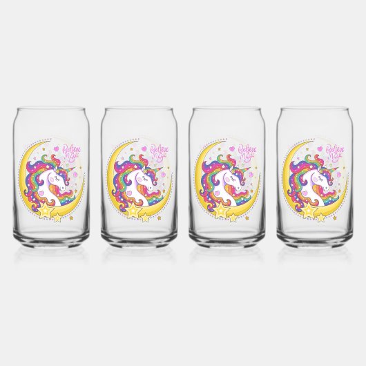 Unicorn Magic Glasses Dosenglas (Hinten)