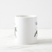 Unicorn Magic Glaube farbenfrohe Tasse (Mittel)