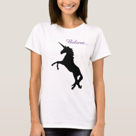 Unicorn Magic glaubt, dass die Frauen schwarz erzi T-Shirt