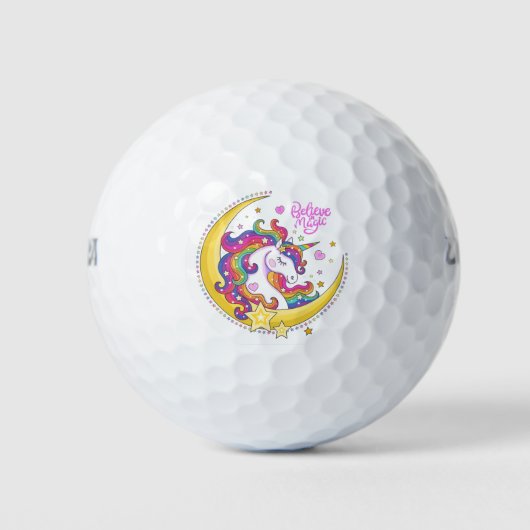 Unicorn Magic Golf Balls Golfball (Vorderseite)