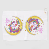 Unicorn Magic Golf Handtuch (Horizontal)