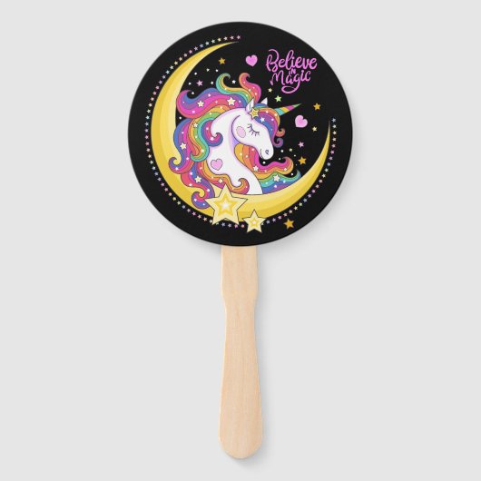 Unicorn Magic Hand Fans Fächer (Rückseite)