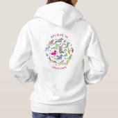 Unicorn Magic Kawaii Hoodie (Rückseite)