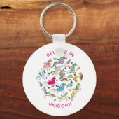 Unicorn Magic Kawaii Schlüsselanhänger (Vorderseite)