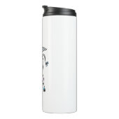 Unicorn Magic, lustige Einhorn-Illustration Thermosbecher (Nach rechts gedreht)