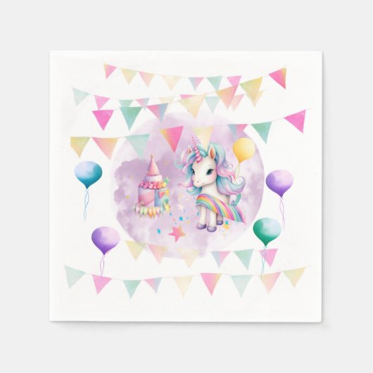 Unicorn Magic Napkins Serviette (Vorderseite)