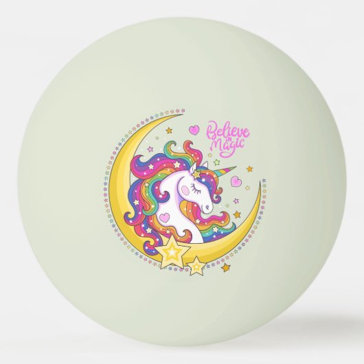 Unicorn Magic Ping Pong Balls Tischtennisball (Vorderseite)