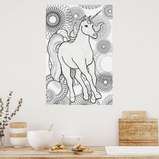 Unicorn Magic Poster (Küche)