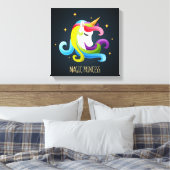 Unicorn Magic Princess Colorful Leinwanddruck (Insitu (Schlafzimmer))