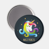 Unicorn Magic Princess Magnet (Vorderseite/Rückseite)