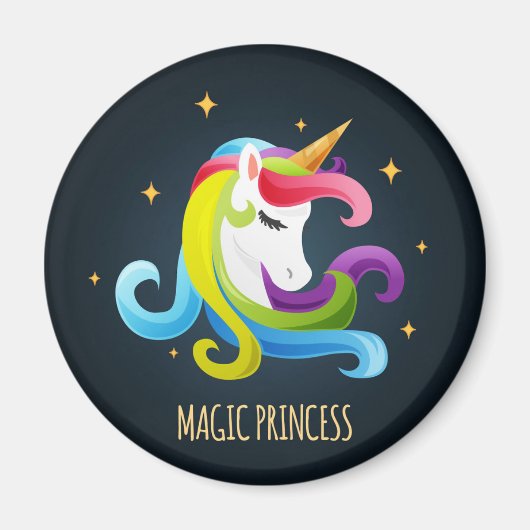 Unicorn Magic Princess Magnet (Vorne)