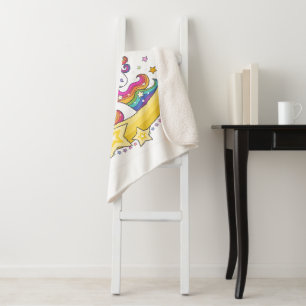 Unicorn Magic Sherpa Blanket Sherpadecke