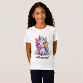 Unicorn Magic Tee – Personalized Name (Vorne ganz)